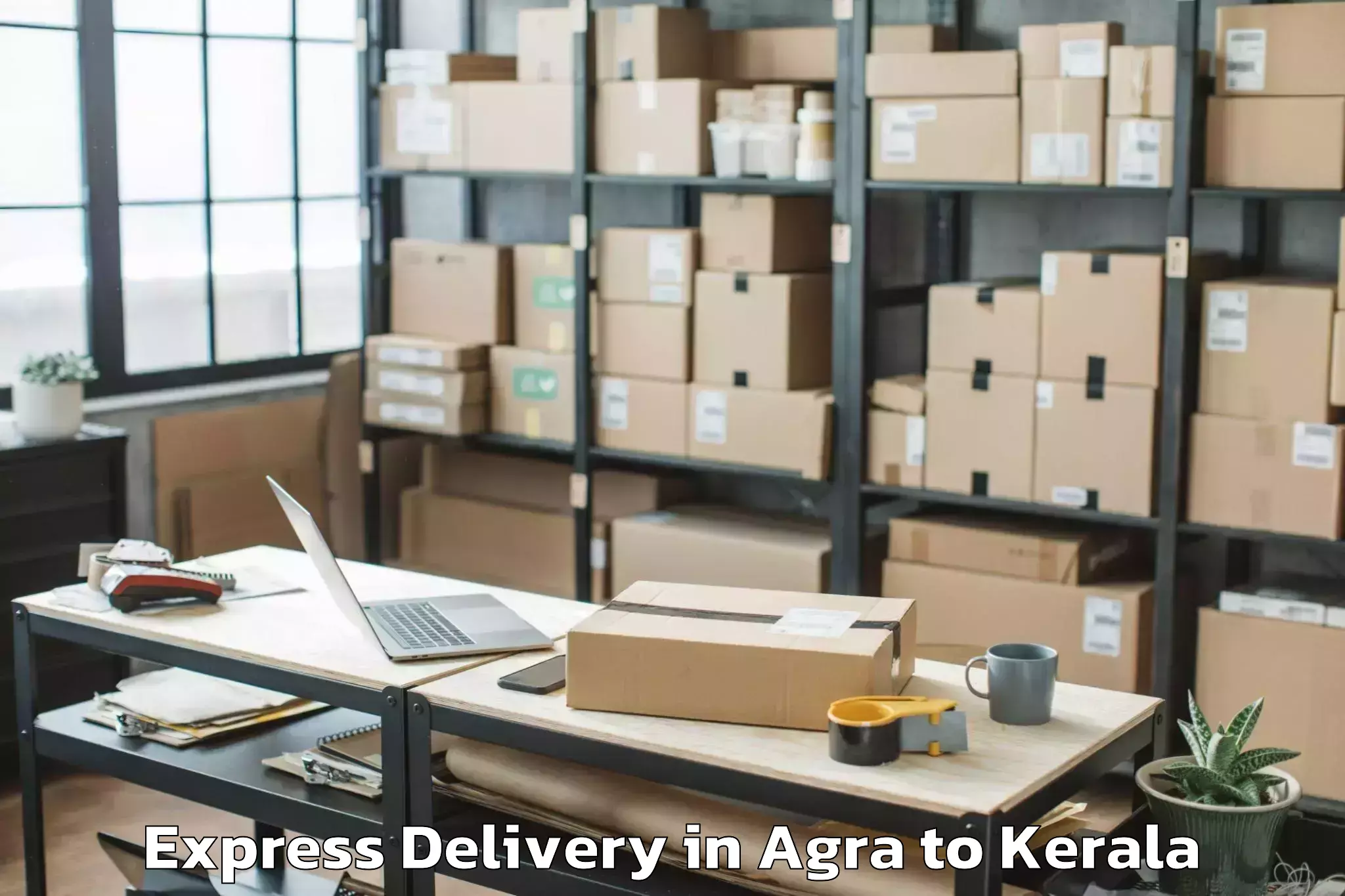 Top Agra to Adur Kla Express Delivery Available